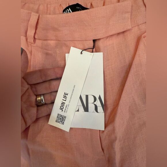 NWT ZARA Linen Pants - Picture 6 of 8